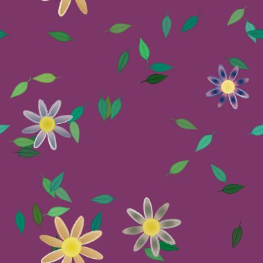 Çiçeksiz arka plan, vektör illüstrasyonu