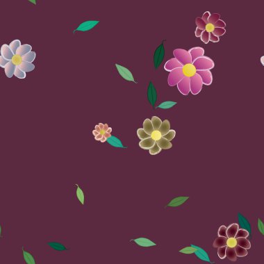 Çiçeksiz arka plan, vektör illüstrasyonu