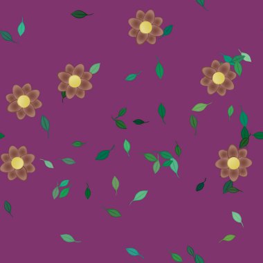 Çiçeksiz arka plan, vektör illüstrasyonu