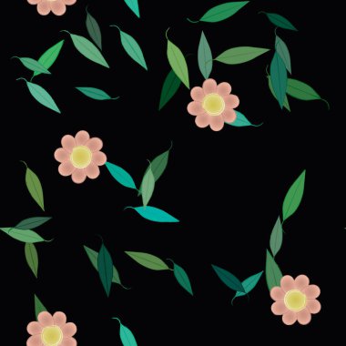 Çiçeksiz arka plan, vektör illüstrasyonu