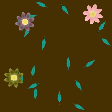 Çiçeksiz arka plan, vektör illüstrasyonu