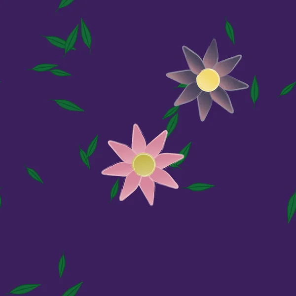 Mooie Bloemen Naadloze Achtergrond Vector Illustratie — Stockvector