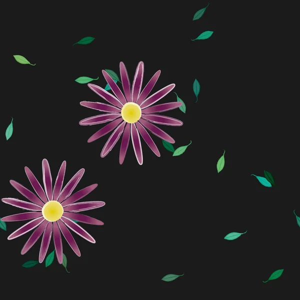 Hermoso Fondo Sin Costura Floral Ilustración Vectores — Vector de stock