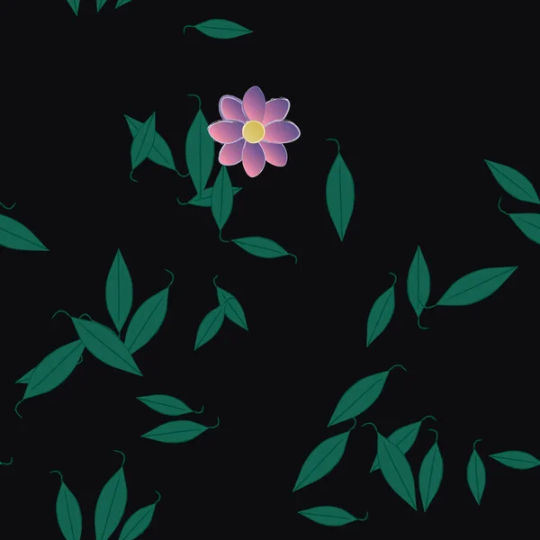 Hermoso Fondo Sin Costura Floral Ilustración Vectores — Archivo Imágenes Vectoriales