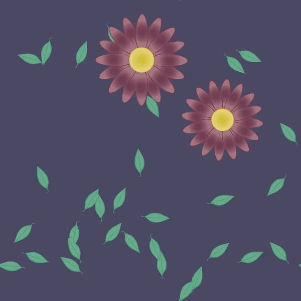 Hermoso Fondo Sin Costura Floral Ilustración Vectores — Vector de stock