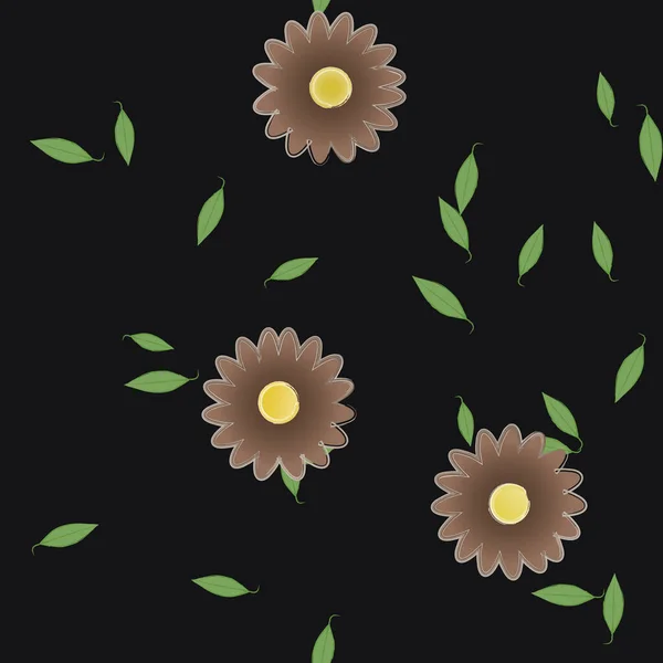 Beautiful Floral Seamless Background Vector Illustration — Stock Vector