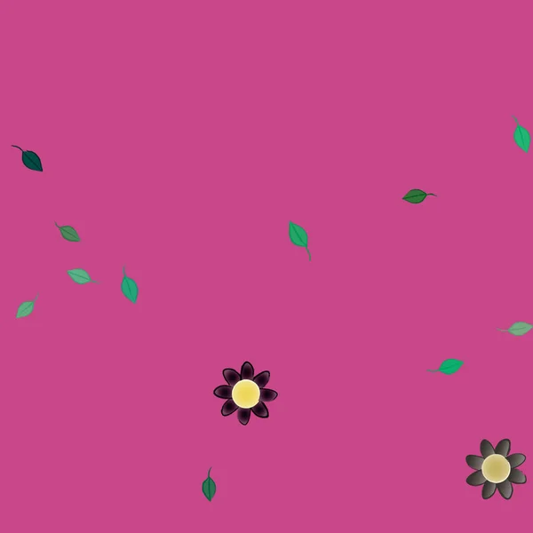 Hermoso Fondo Sin Costura Floral Ilustración Vectores — Vector de stock