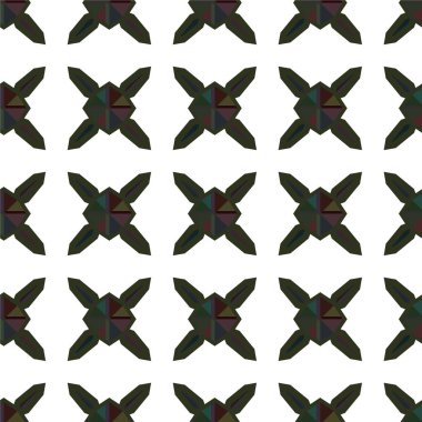 Geometrik soyut dikişsiz desen, vektör illüstrasyonu