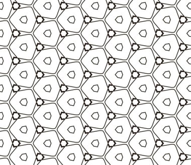 soyut geometrik dikişsiz desen, vektör illüstrasyonu