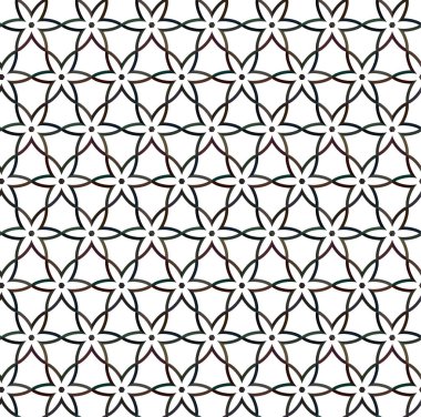 Geometrik soyut dikişsiz desen, vektör illüstrasyonu