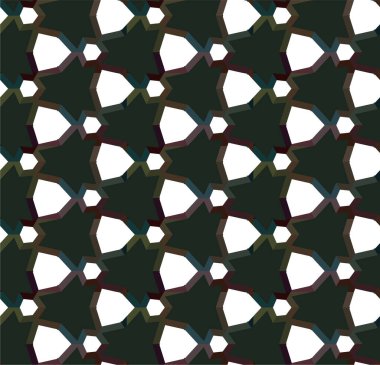 Geometrik soyut dikişsiz desen, vektör illüstrasyonu