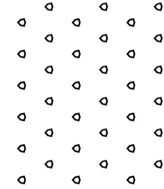 Geometrik soyut dikişsiz desen, vektör illüstrasyonu