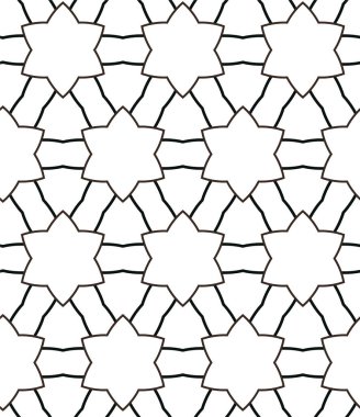 Geometrik soyut dikişsiz desen, vektör illüstrasyonu