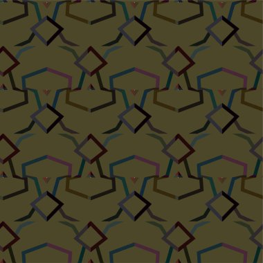 Geometrik soyut dikişsiz desen, vektör illüstrasyonu