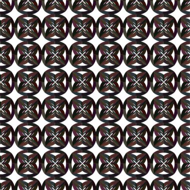 Süslü, soyut, dikişsiz desen, vektör illüstrasyonu