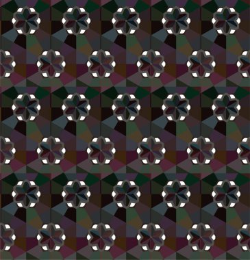 soyut geometrik dikişsiz desen, vektör illüstrasyonu 