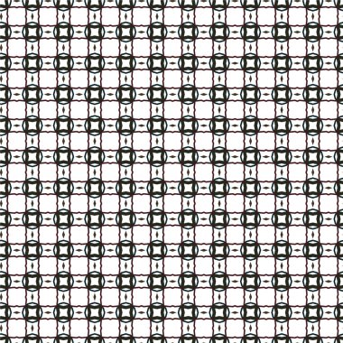 Geometrik soyut dikişsiz desen, vektör illüstrasyonu