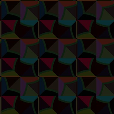 Geometrik soyut dikişsiz desen, vektör illüstrasyonu