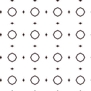 Geometrik soyut dikişsiz desen, vektör illüstrasyonu