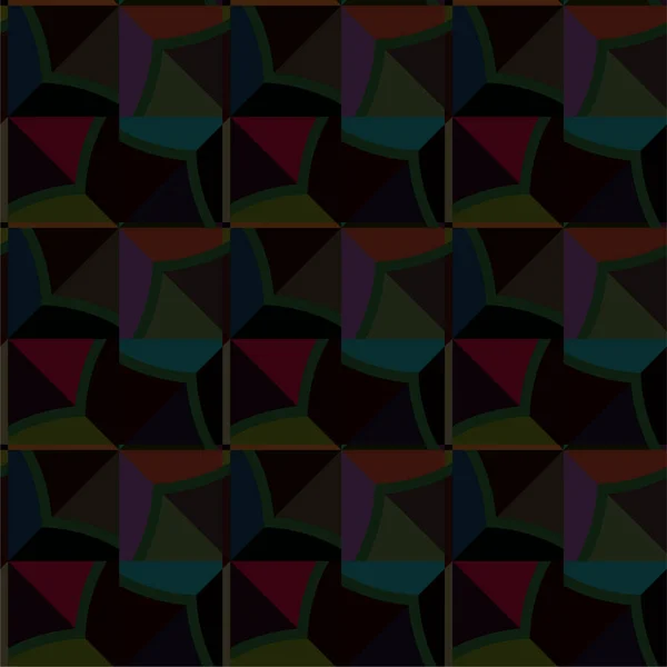 Geometrische Abstrakte Nahtlose Muster Vektorillustration — Stockvektor