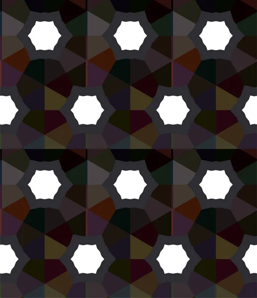 Geometrický Opakující Ornamentální Vektorový Obrazec Bezešvé Designové Textury — Stockový vektor