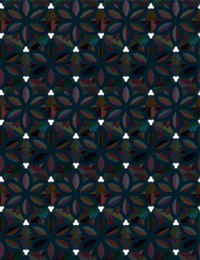 Geometrik soyut dikişsiz desen, vektör illüstrasyonu