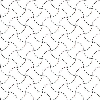 Geometrik soyut dikişsiz desen, vektör illüstrasyonu