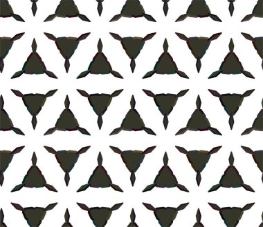 Geometrik soyut dikişsiz desen, vektör illüstrasyonu