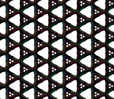 Geometrik soyut dikişsiz desen, vektör illüstrasyonu