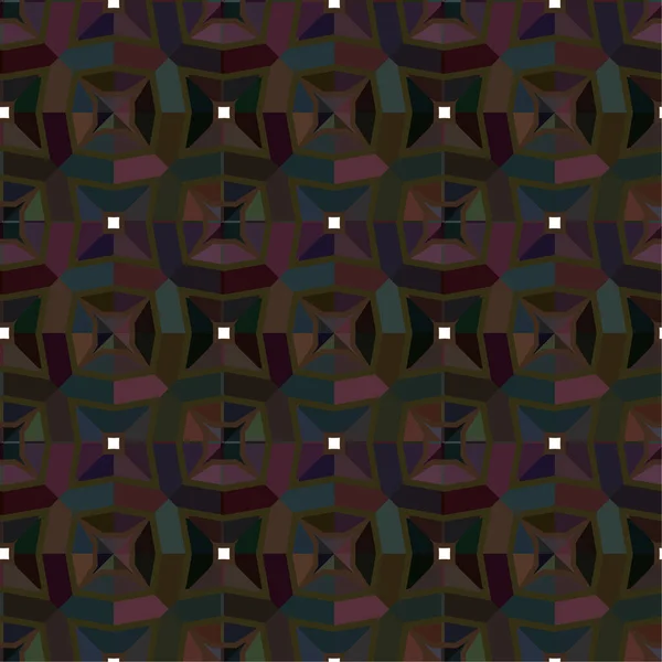 Geometric Abstract Seamless Pattern Vector Illustration — Stock Vector