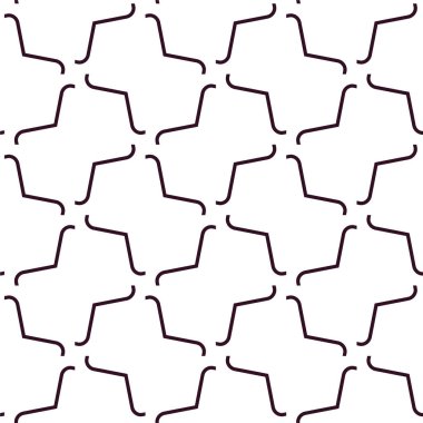 Geometrik soyut dikişsiz desen, vektör illüstrasyonu