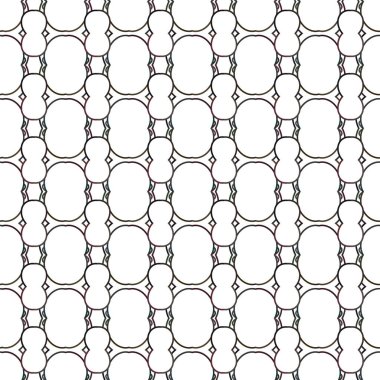 Geometrik soyut dikişsiz desen, vektör illüstrasyonu