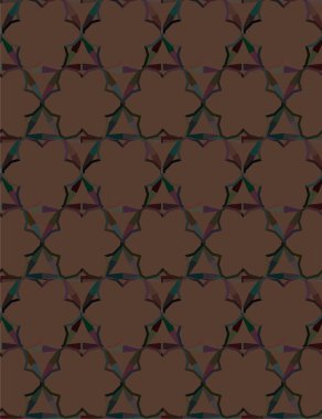 Geometrik soyut dikişsiz desen, vektör illüstrasyonu