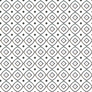 Geometrik soyut dikişsiz desen, vektör illüstrasyonu