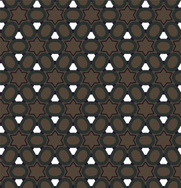 Süslü, soyut, dikişsiz desen, vektör illüstrasyonu