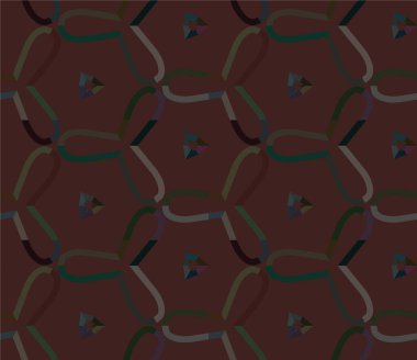 Süslü, soyut, dikişsiz desen, vektör illüstrasyonu