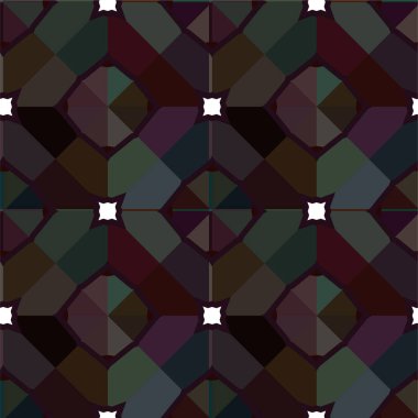 Süslü, soyut, dikişsiz desen, vektör illüstrasyonu