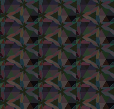 Geometrik soyut dikişsiz desen, vektör illüstrasyonu