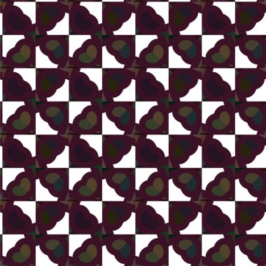 Geometrik soyut dikişsiz desen, vektör illüstrasyonu