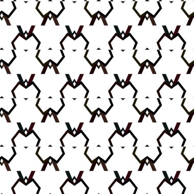 Geometrik soyut dikişsiz desen, vektör illüstrasyonu