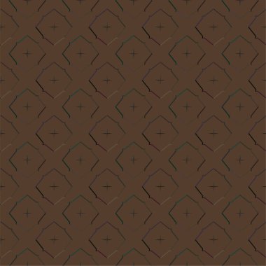 Süslü, soyut, dikişsiz desen, vektör illüstrasyonu