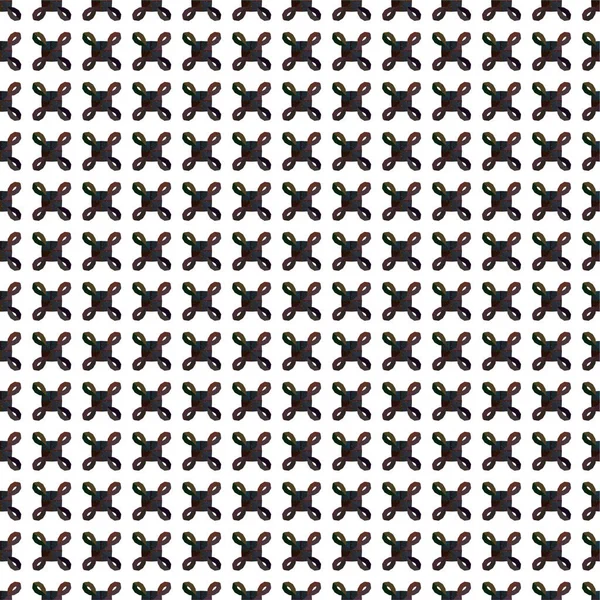 Geometrisch Wiederkehrende Ornamentale Vektormuster Nahtlose Design Textur — Stockvektor