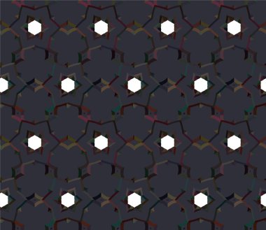 Geometrik soyut dikişsiz desen, vektör illüstrasyonu