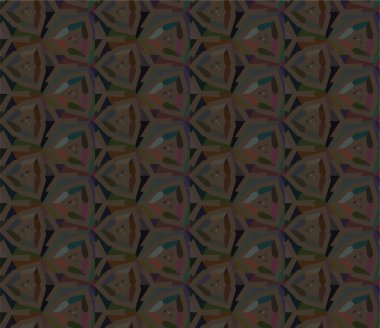 Geometrik soyut dikişsiz desen, vektör illüstrasyonu