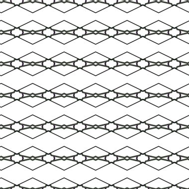Geometrik soyut dikişsiz desen, vektör illüstrasyonu