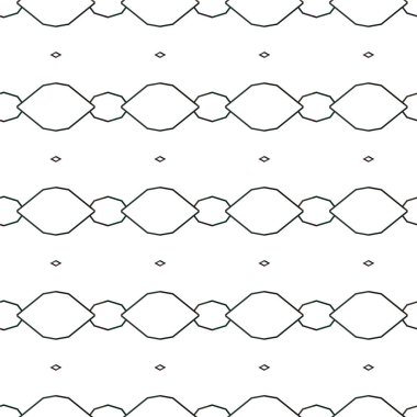 Süslü, soyut, dikişsiz desen, vektör illüstrasyonu