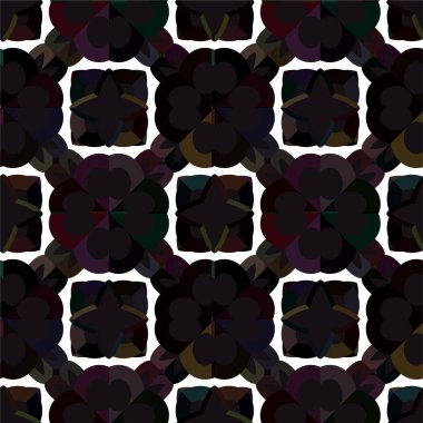 Geometrik soyut dikişsiz desen, vektör illüstrasyonu