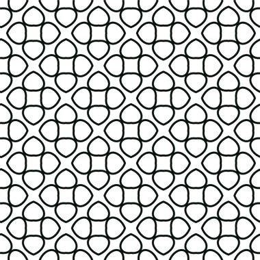 Geometrik soyut dikişsiz desen, vektör illüstrasyonu