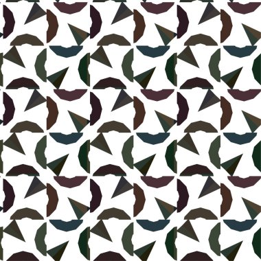 Geometrik soyut dikişsiz desen, vektör illüstrasyonu