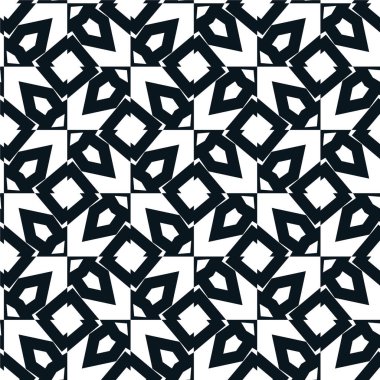 Geometrik soyut dikişsiz desen, vektör illüstrasyonu